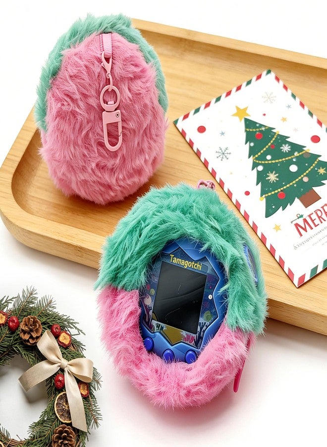 xcivi Protective Cover Compatible with Tamagotchi Paradise, Soft and Fluffy Protective Cover, Accessories for Tamagotchi Paradise (Pink) - Image 1
